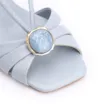 Sandália Pedra Couro Azul - imagem 7