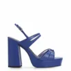 Sandália Plataforma Couro Azul - imagem 3