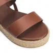 Sandália Plataforma Couro Marrom - imagem 7