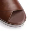 Sandália Plataforma Couro Marrom - imagem 7