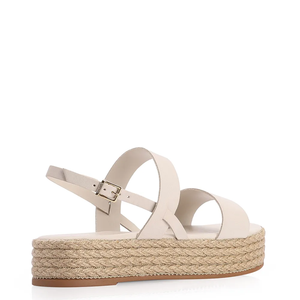 Sandália Plataforma Couro Off White - imagem 3