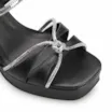 Sandália Plataforma Couro Preto - imagem 5