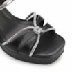 Sandália Plataforma Couro Preto - imagem 5