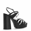 Sandália Plataforma Couro Preto - imagem 3