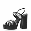 Sandália Plataforma Couro Preto - imagem 4