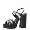 Sandália Plataforma Couro Preto - imagem 4