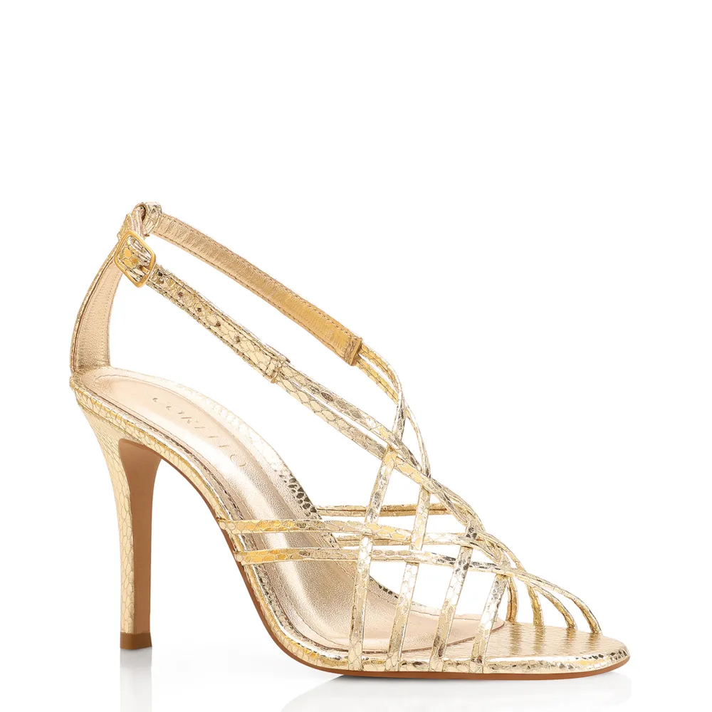 Sandália Python Alt Dourado