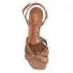 Sandalia Ráfia/Couro Caramelo - imagem 5
