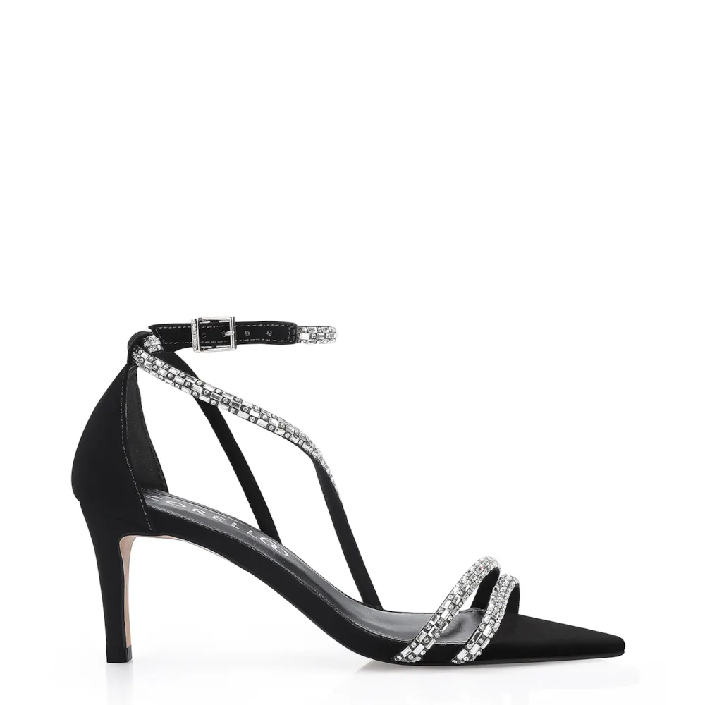 Sandália Strass Alt Nobuck Preto - imagem 3