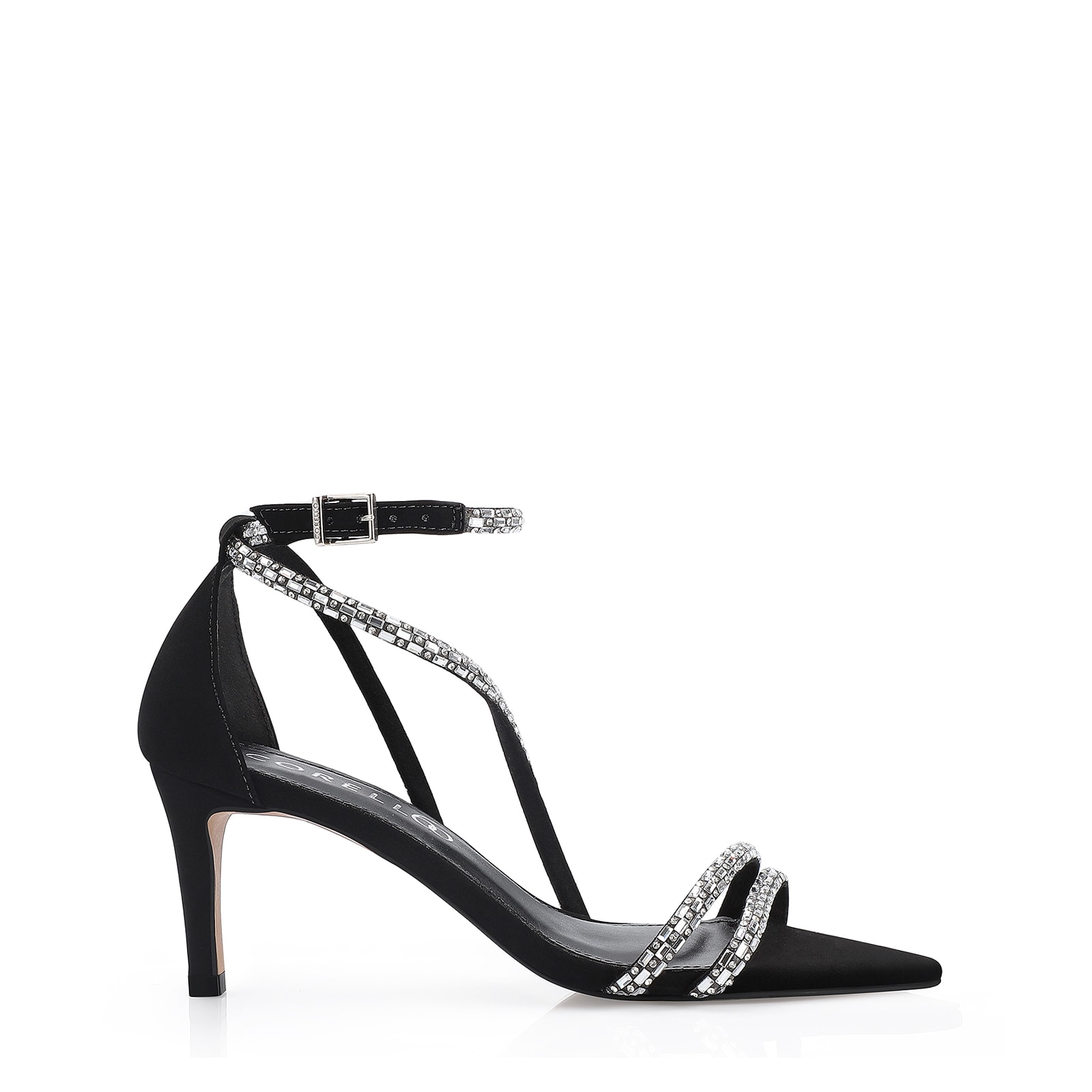 Sandália Strass Alt Nobuck Preto