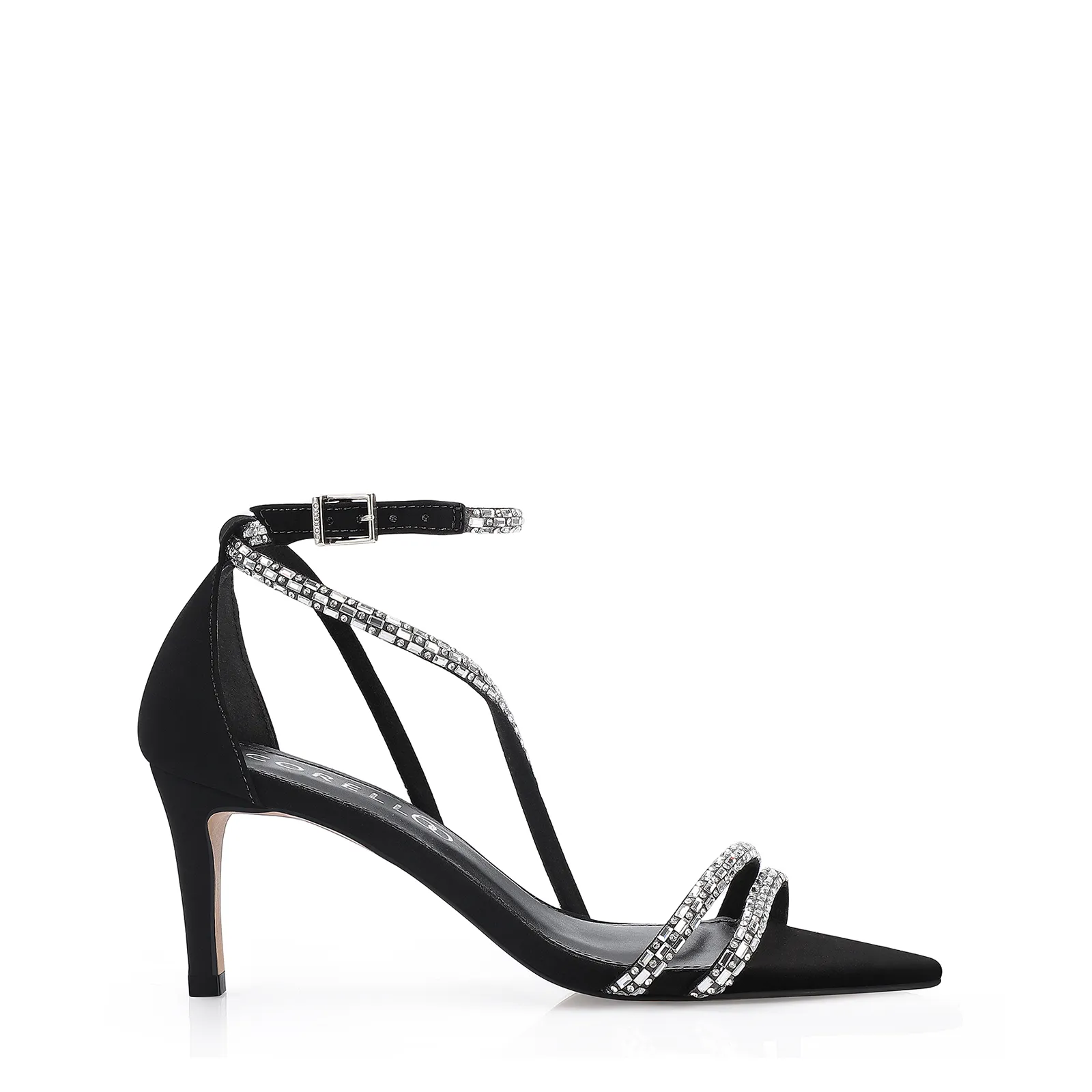 Sandália Strass Alt Nobuck Preto