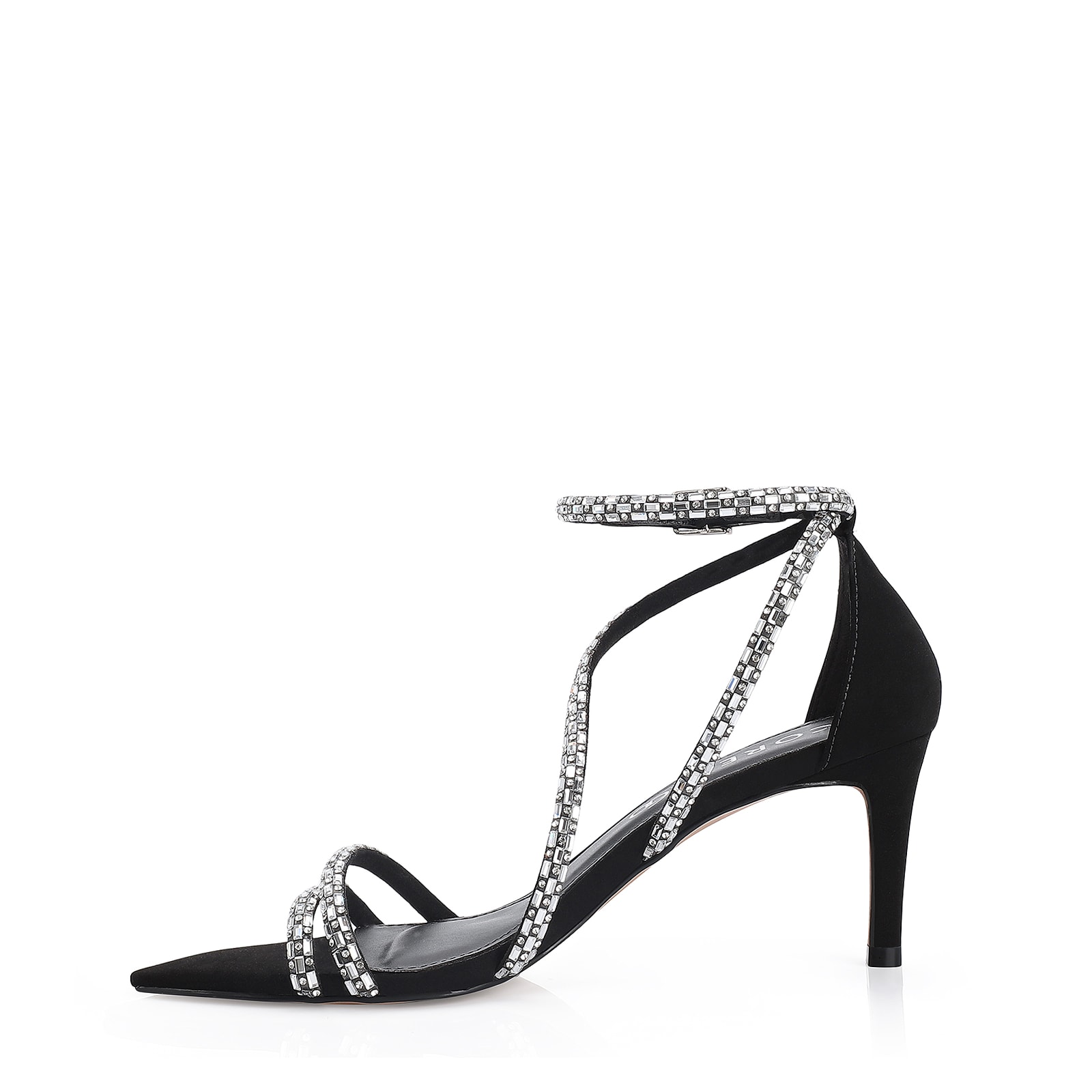 Sandália Strass Alt Nobuck Preto