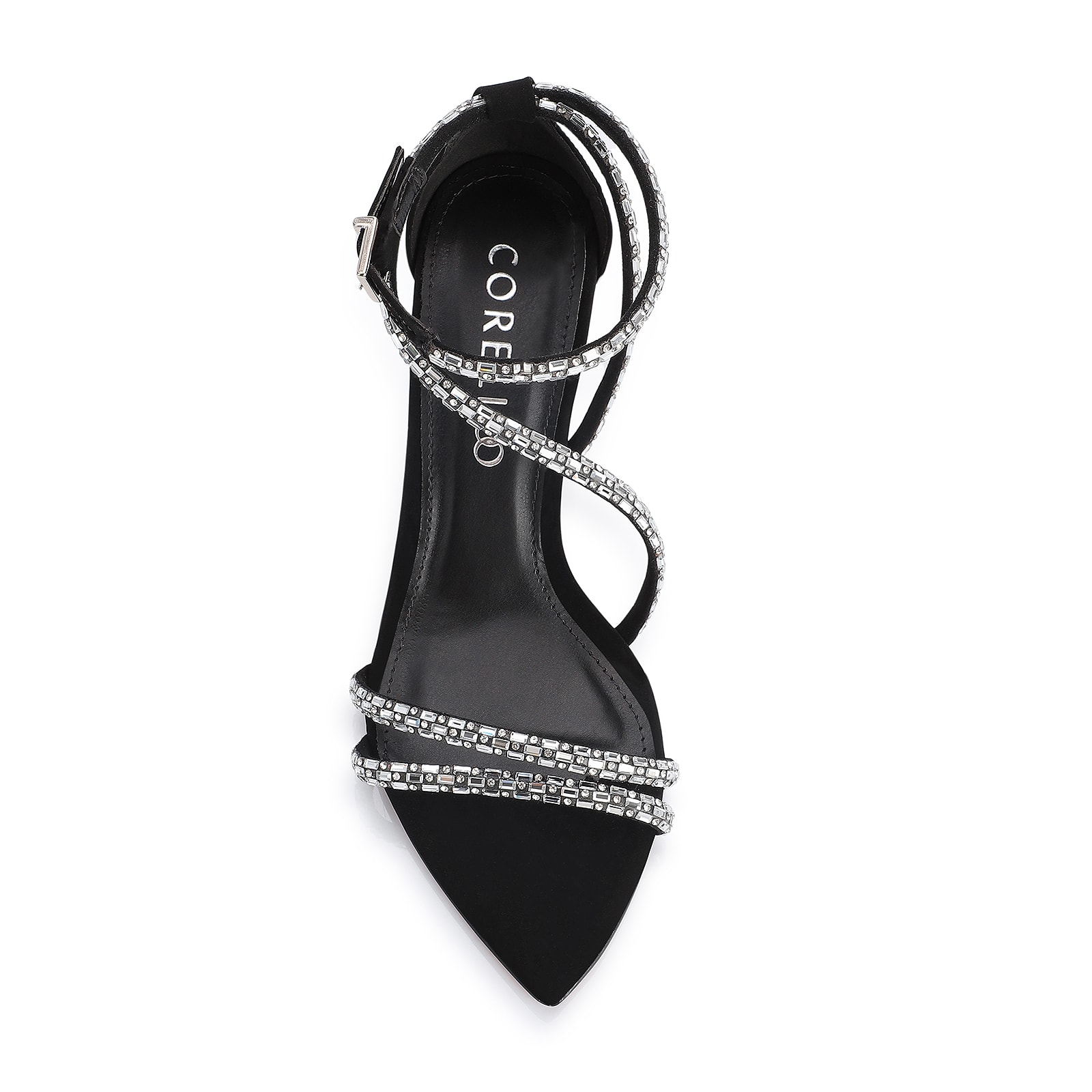 Sandália Strass Alt Nobuck Preto