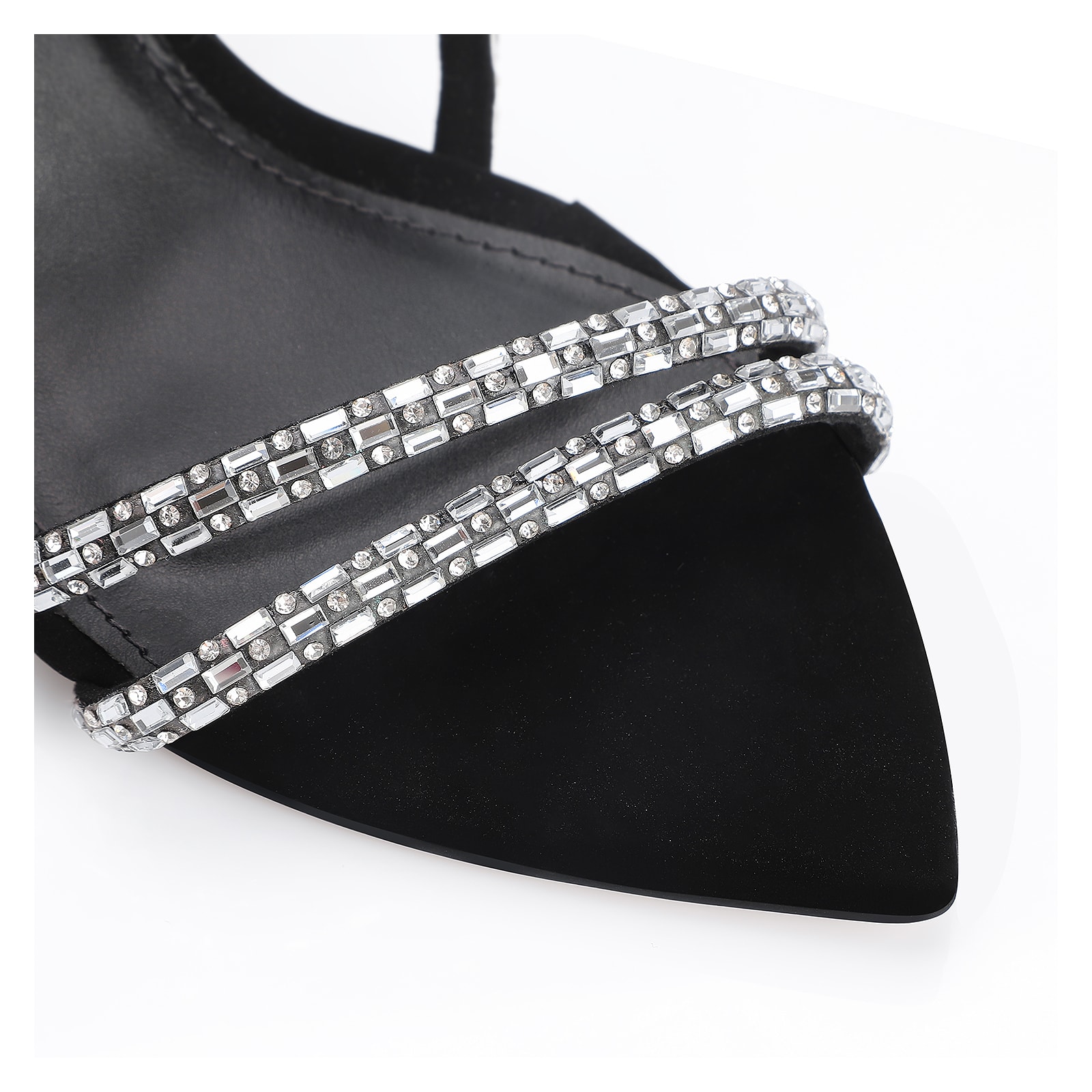 Sandália Strass Alt Nobuck Preto