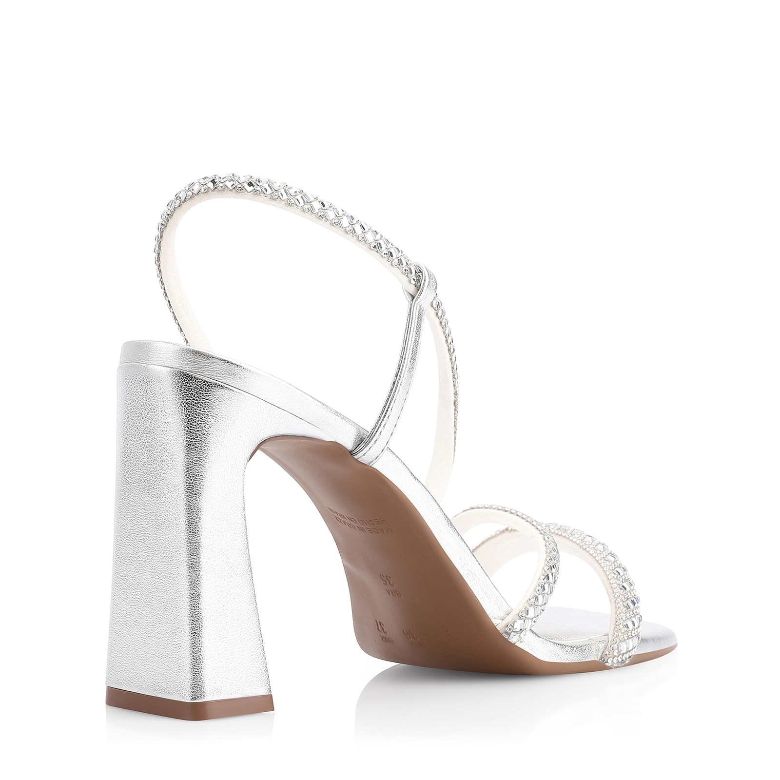 Sandália Strass Alt Prata