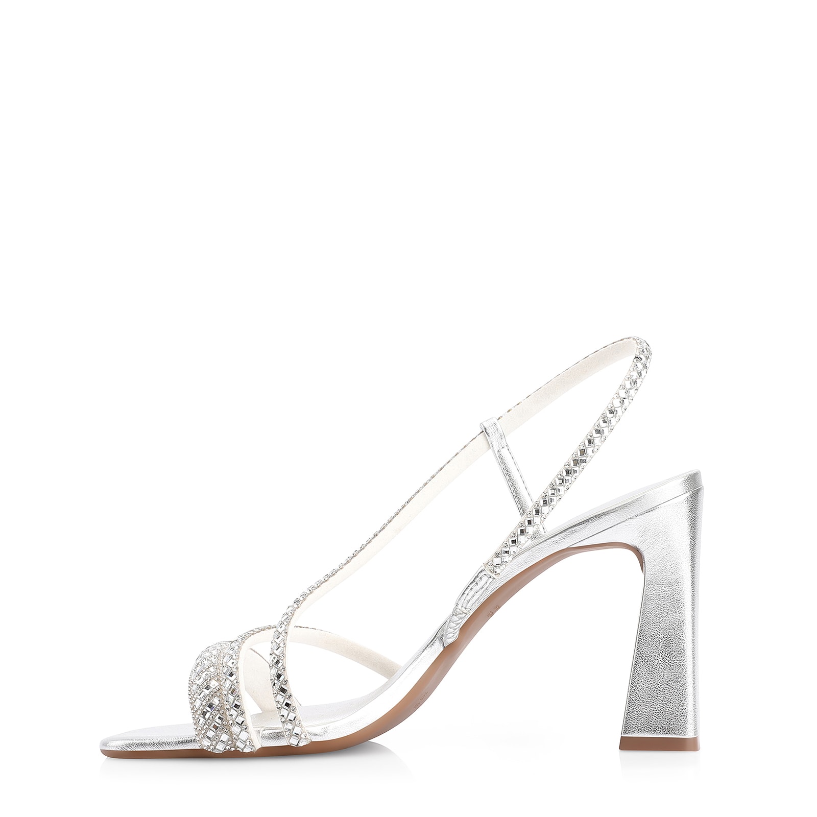 Sandália Strass Alt Prata