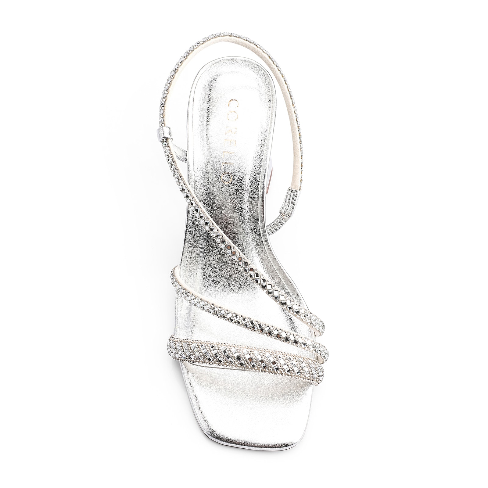Sandália Strass Alt Prata