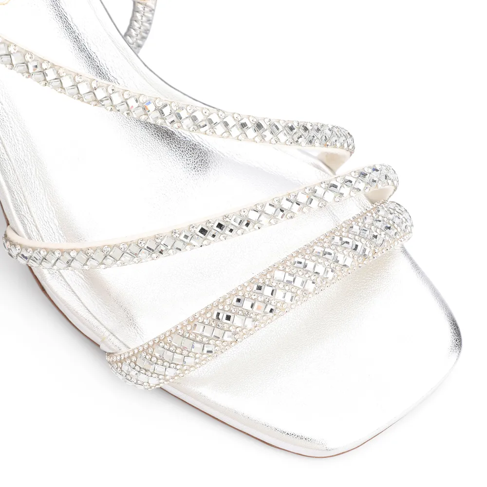 Sandália Strass Alt Prata - imagem 6
