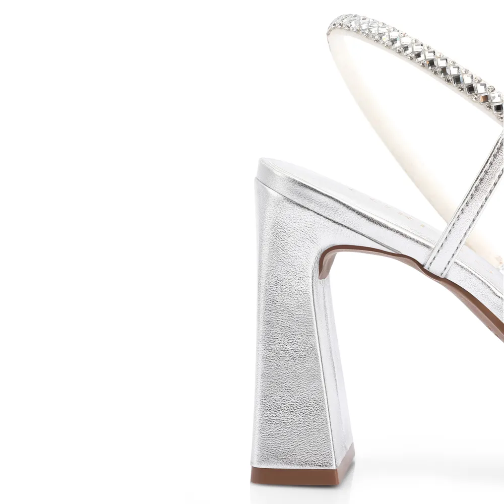 Sandália Strass Alt Prata - imagem 7