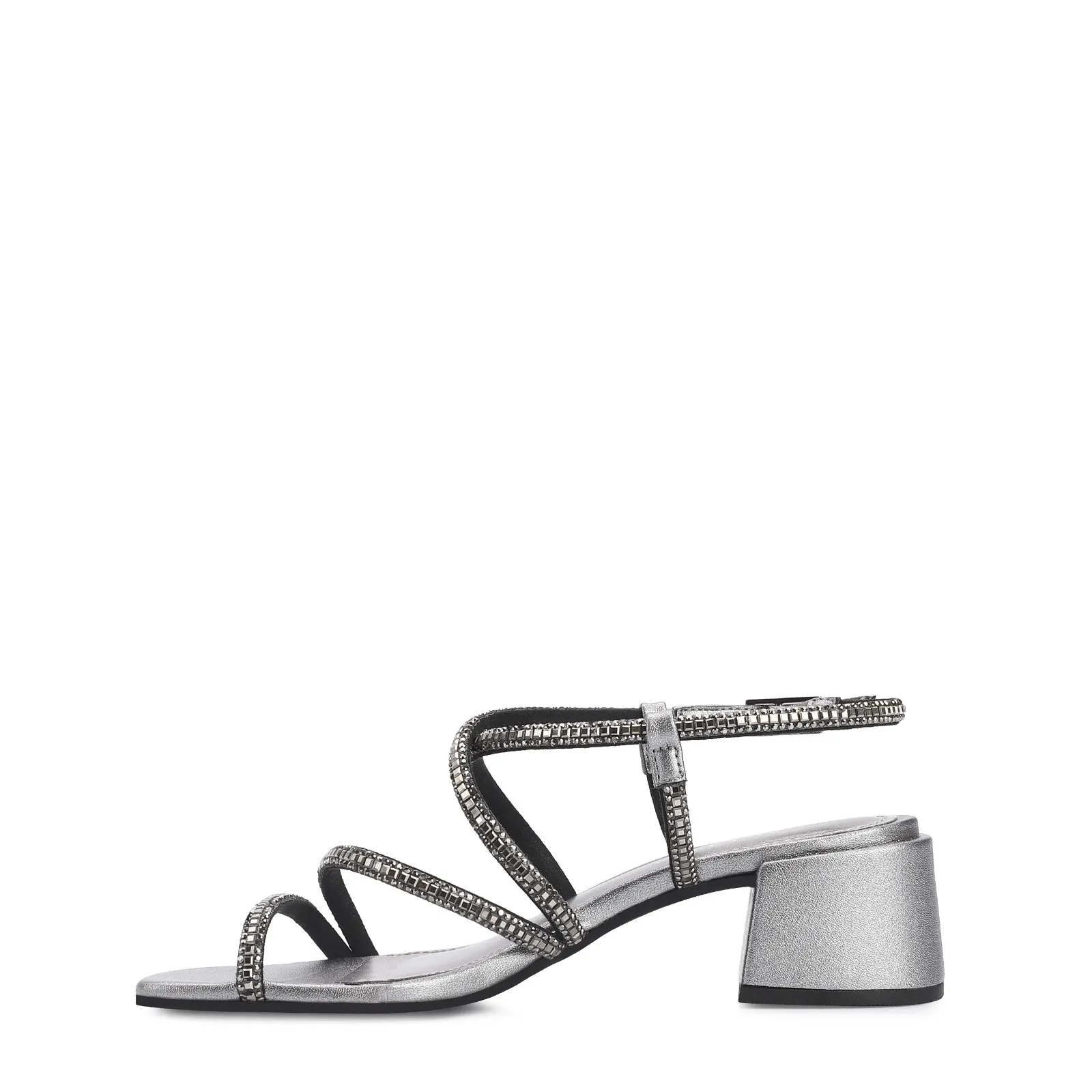 Sandália Strass Alt Prata
