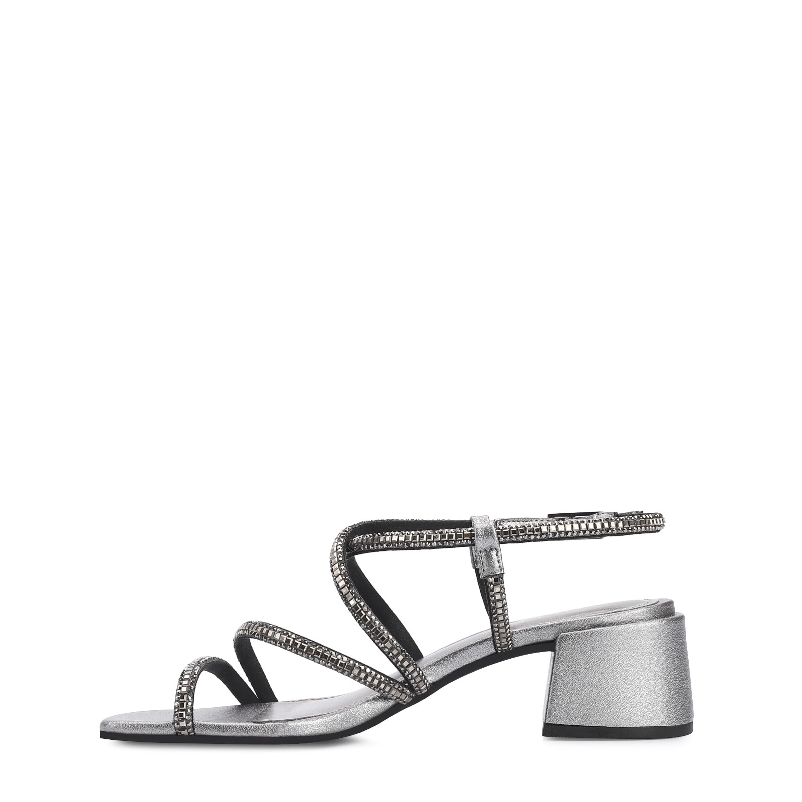 Sandália Strass Alt Prata