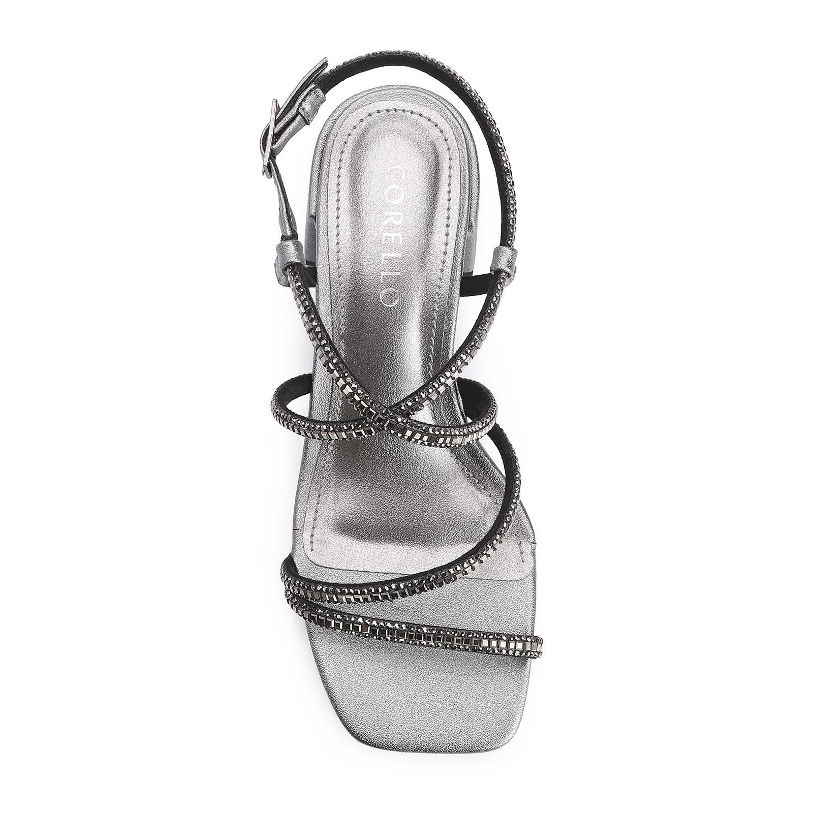 Sandália Strass Alt Prata
