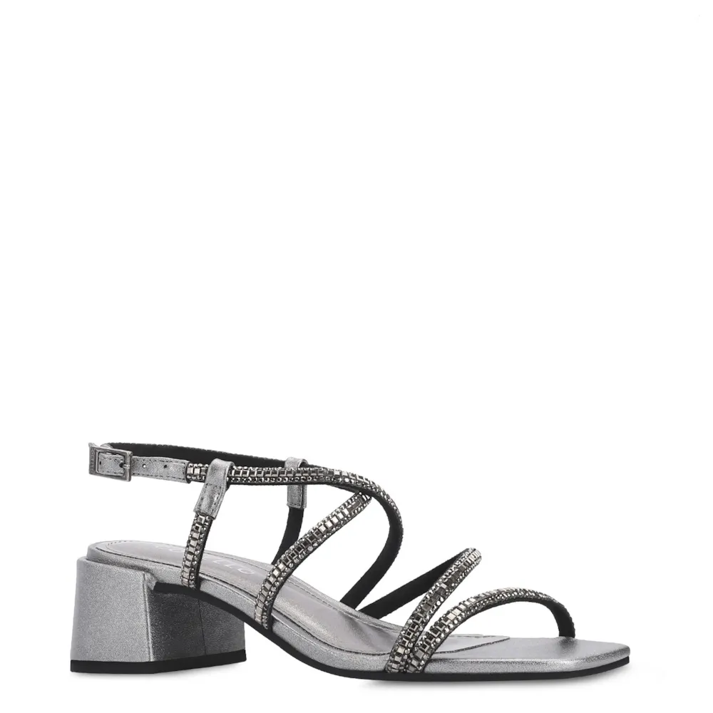 Sandália Strass Alt Prata