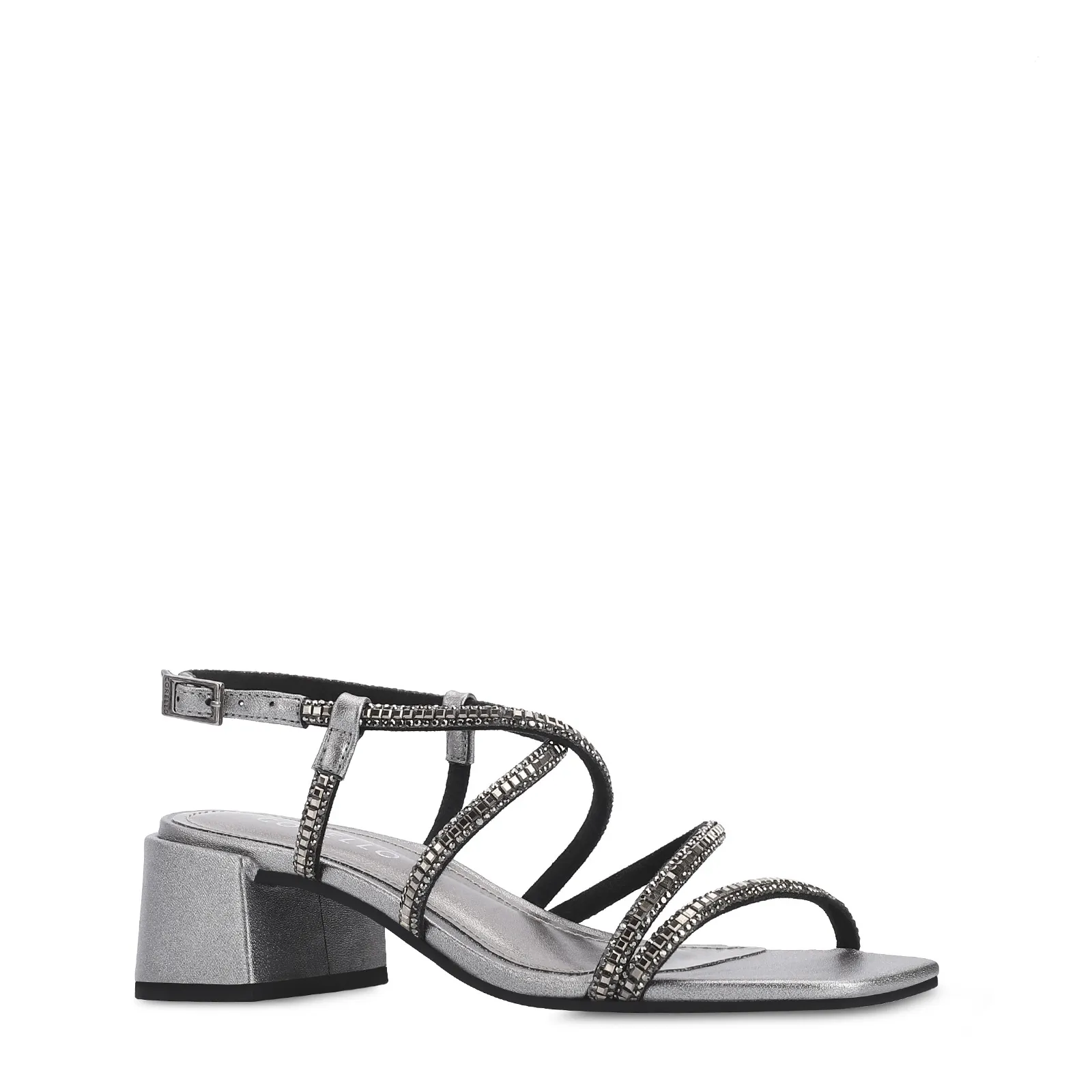 Sandália Strass Alt Prata