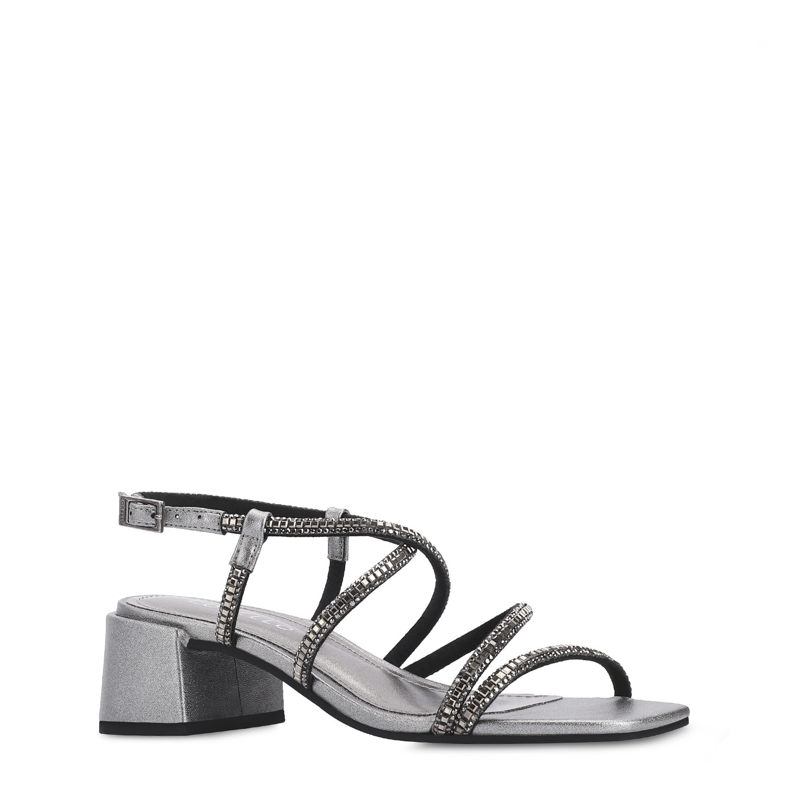Sandália Strass Alt Prata