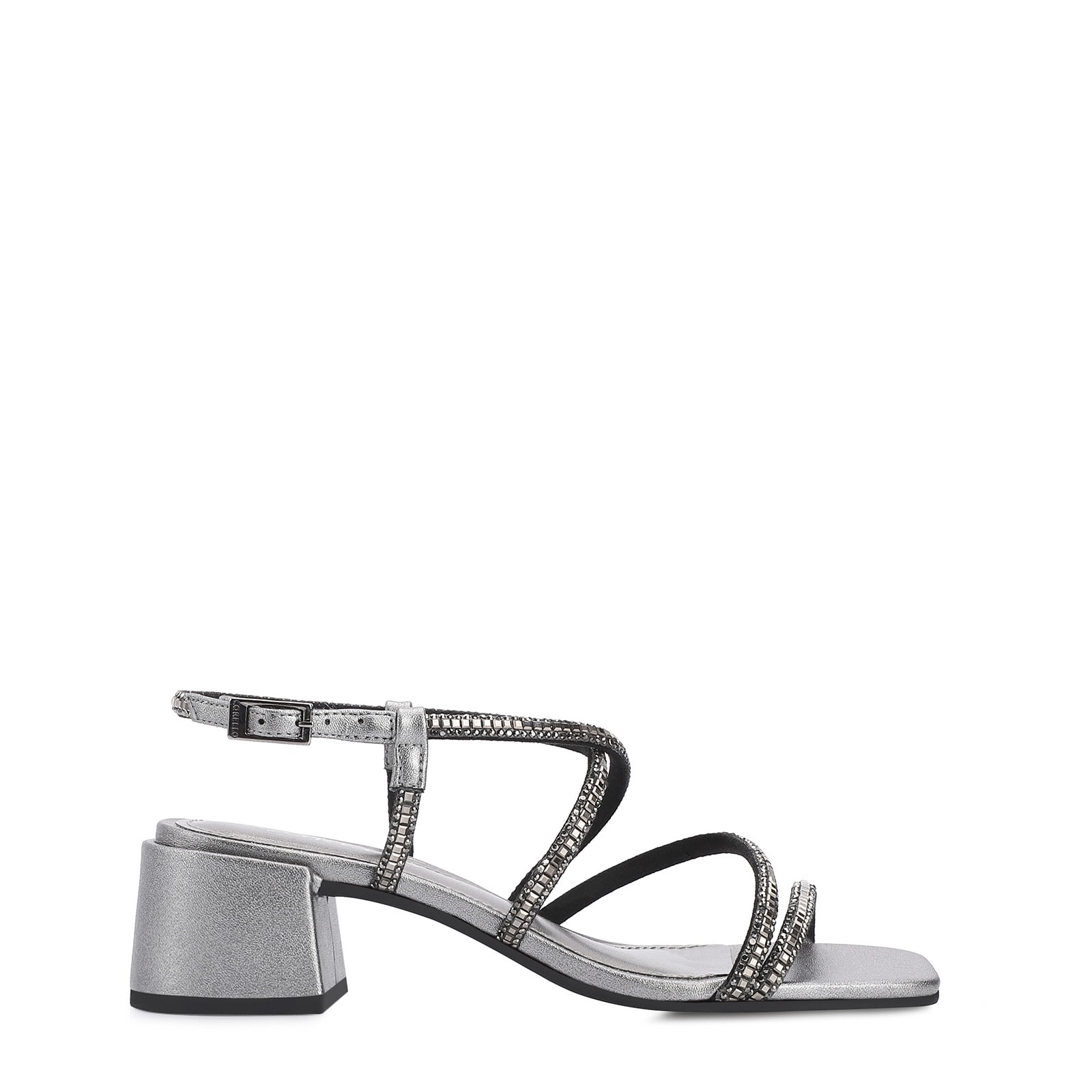 Sandália Strass Alt Prata