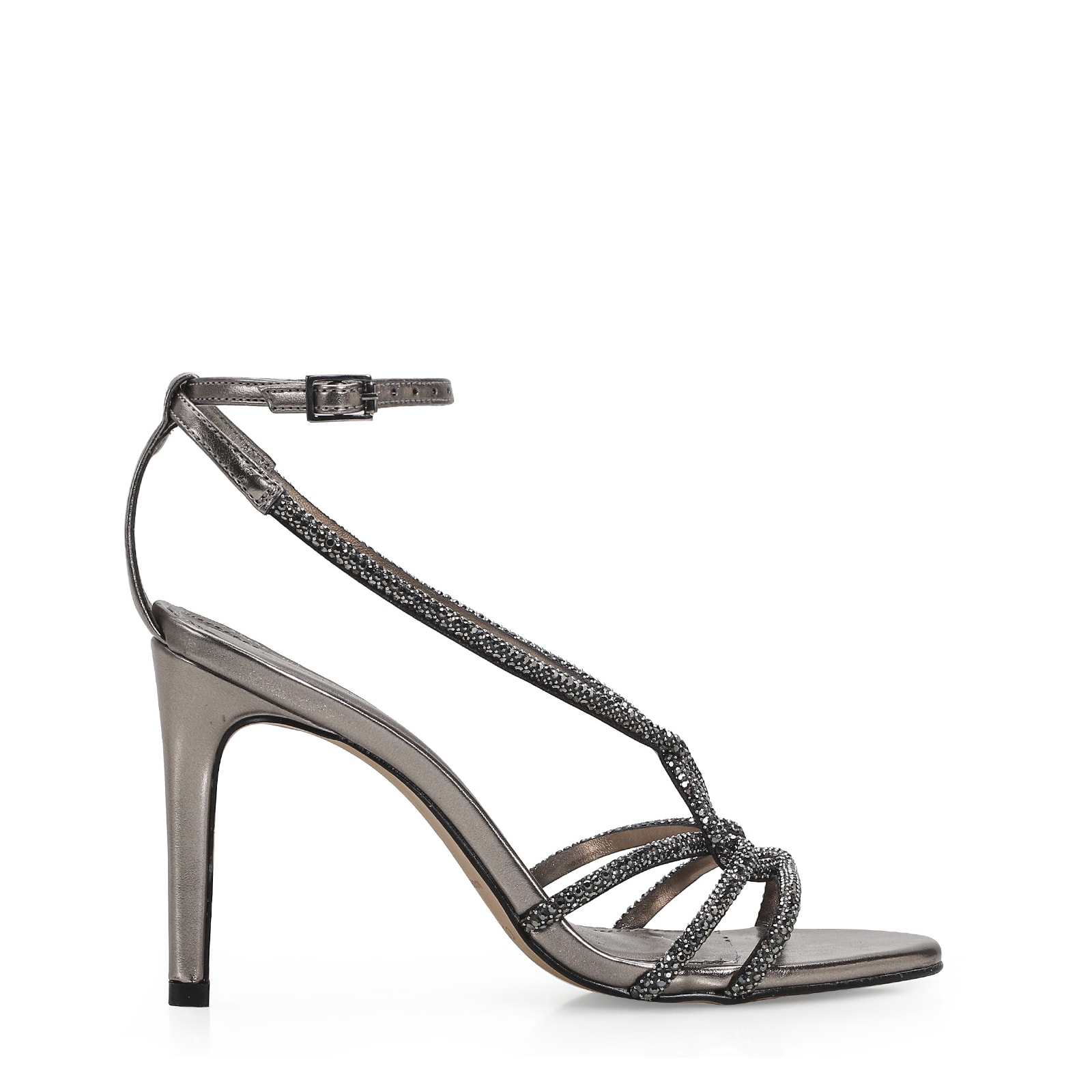 Sandália Strass Alt Prata