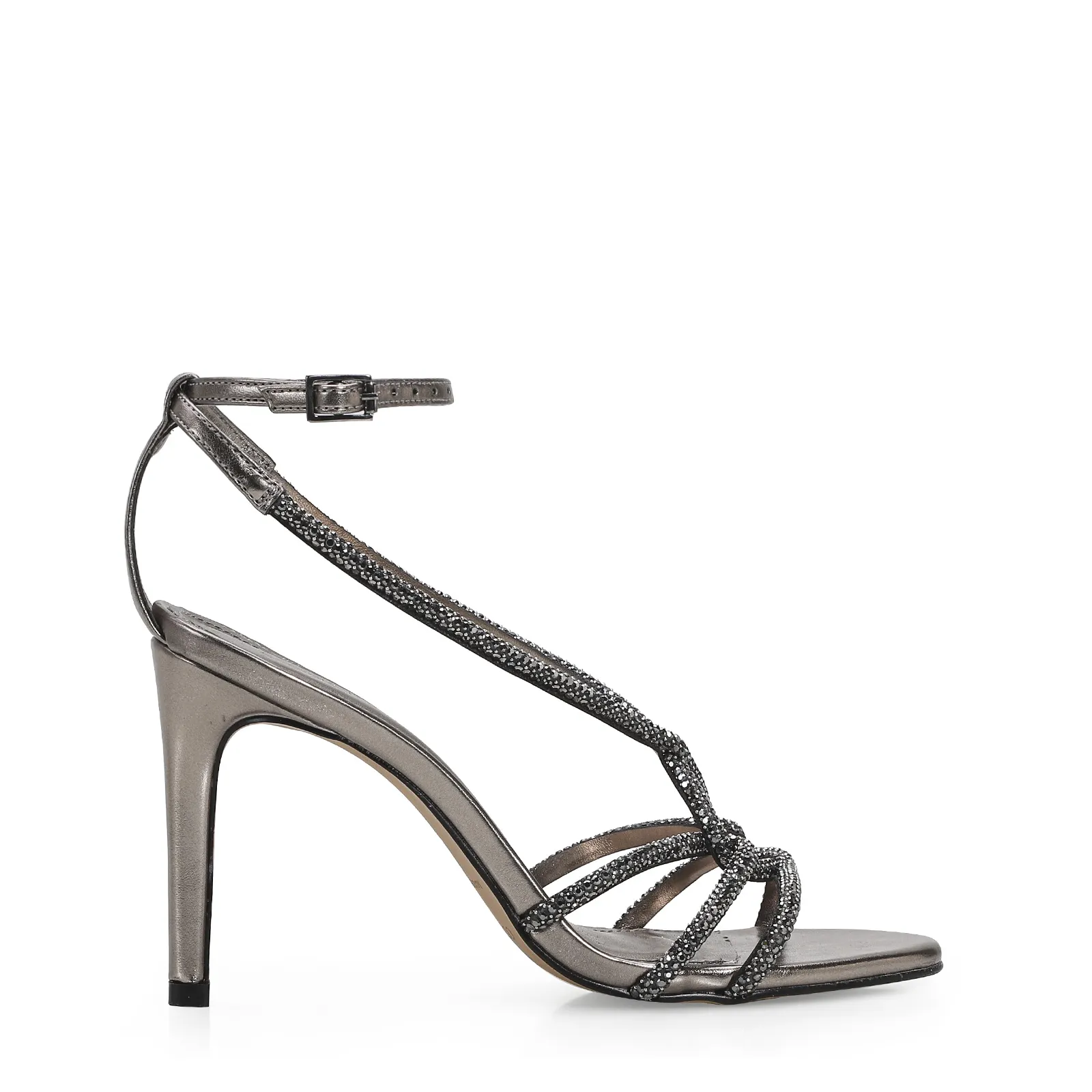 Sandália Strass Alt Prata