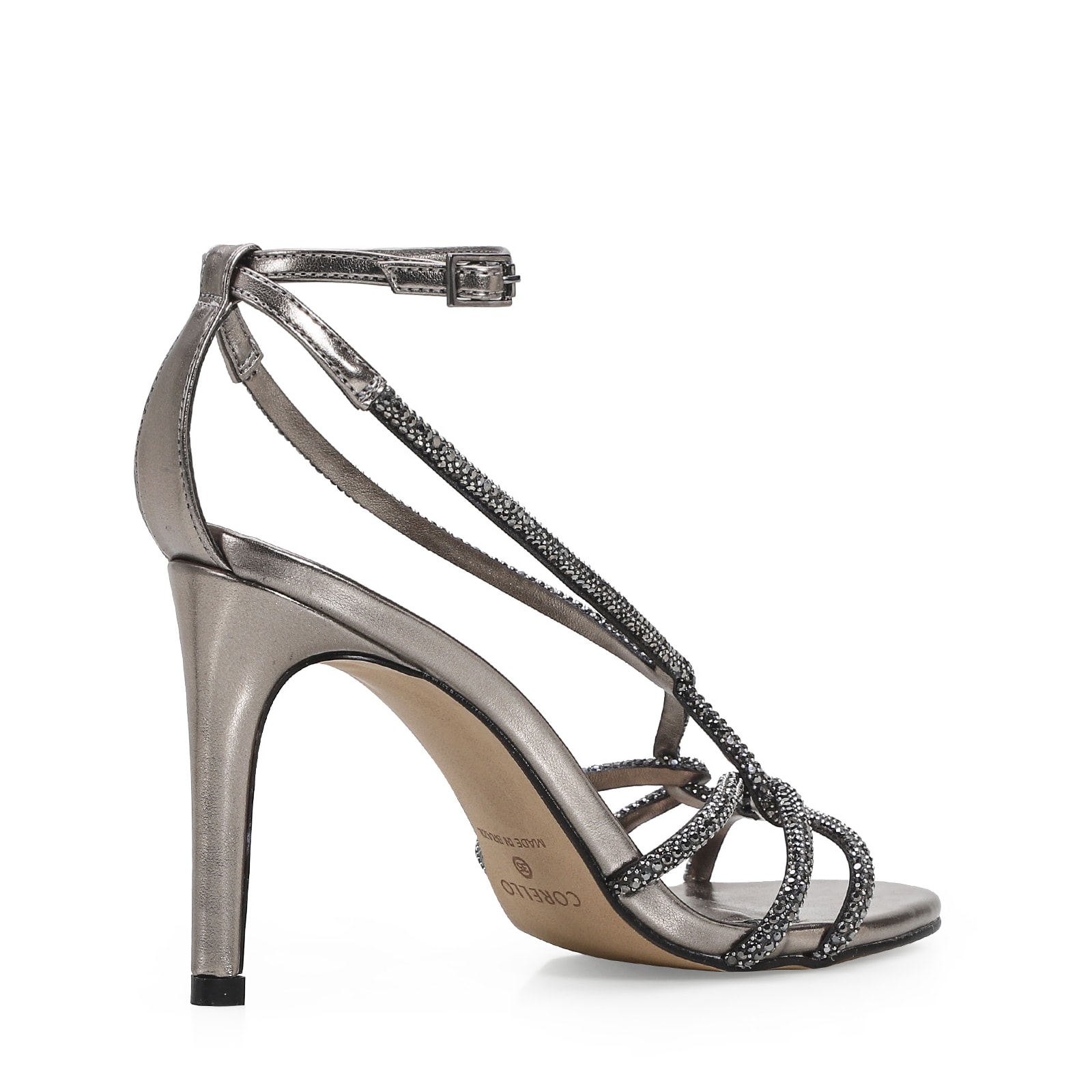 Sandália Strass Alt Prata