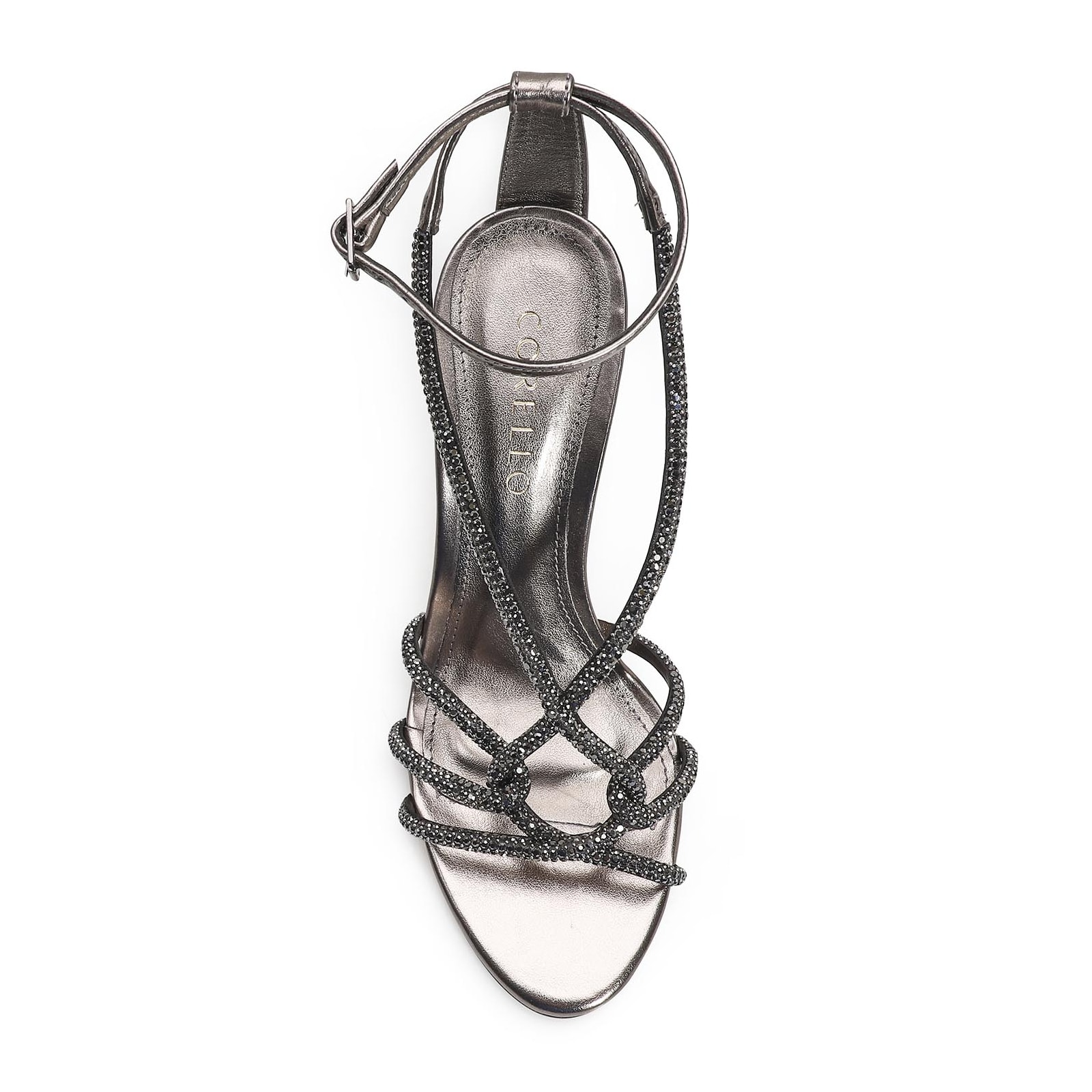 Sandália Strass Alt Prata