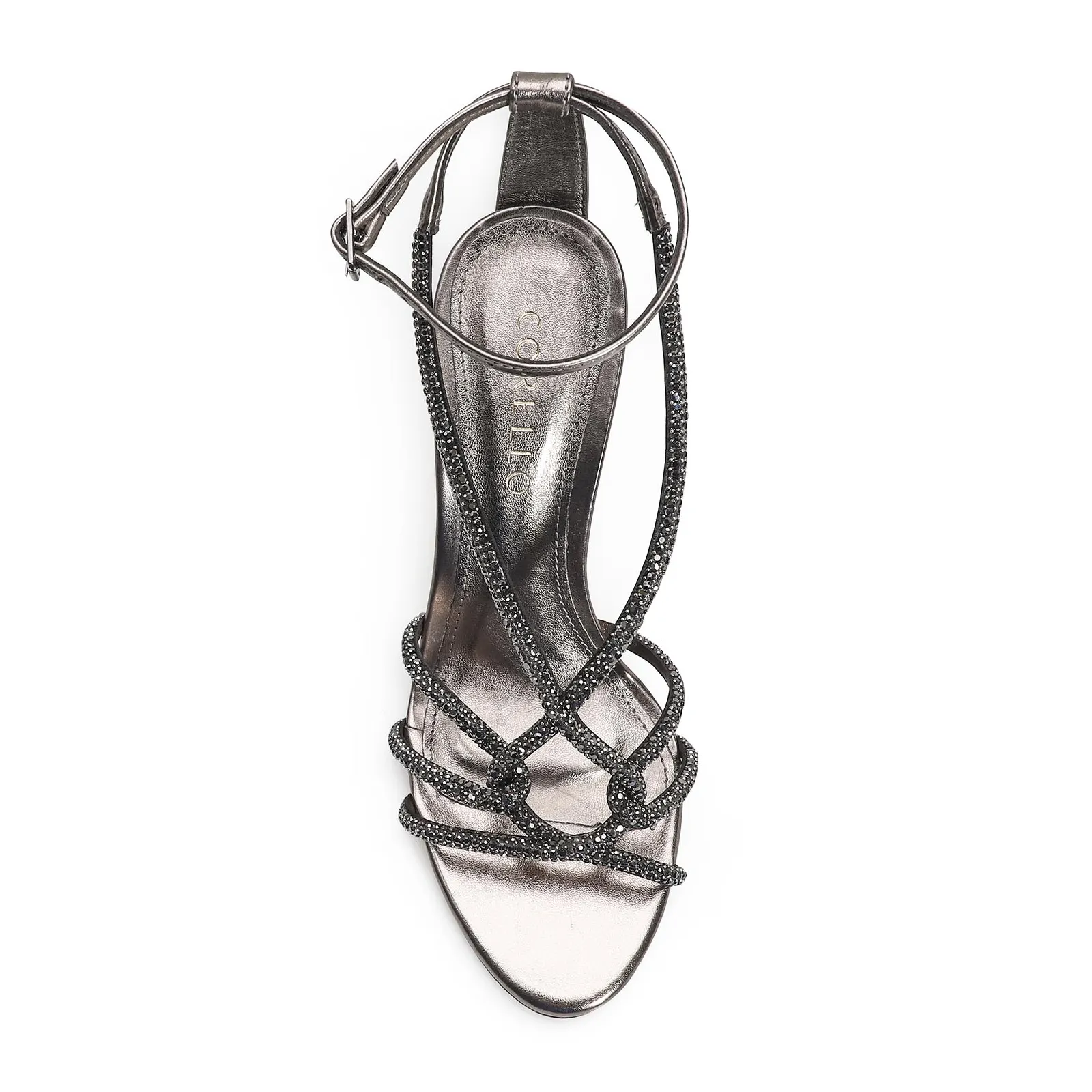 Sandália Strass Alt Prata