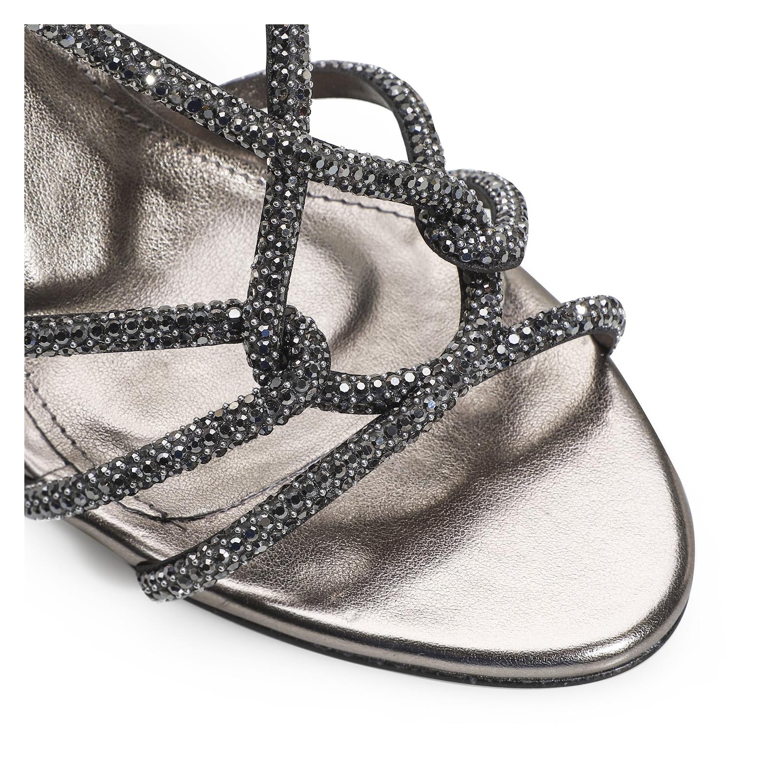 Sandália Strass Alt Prata