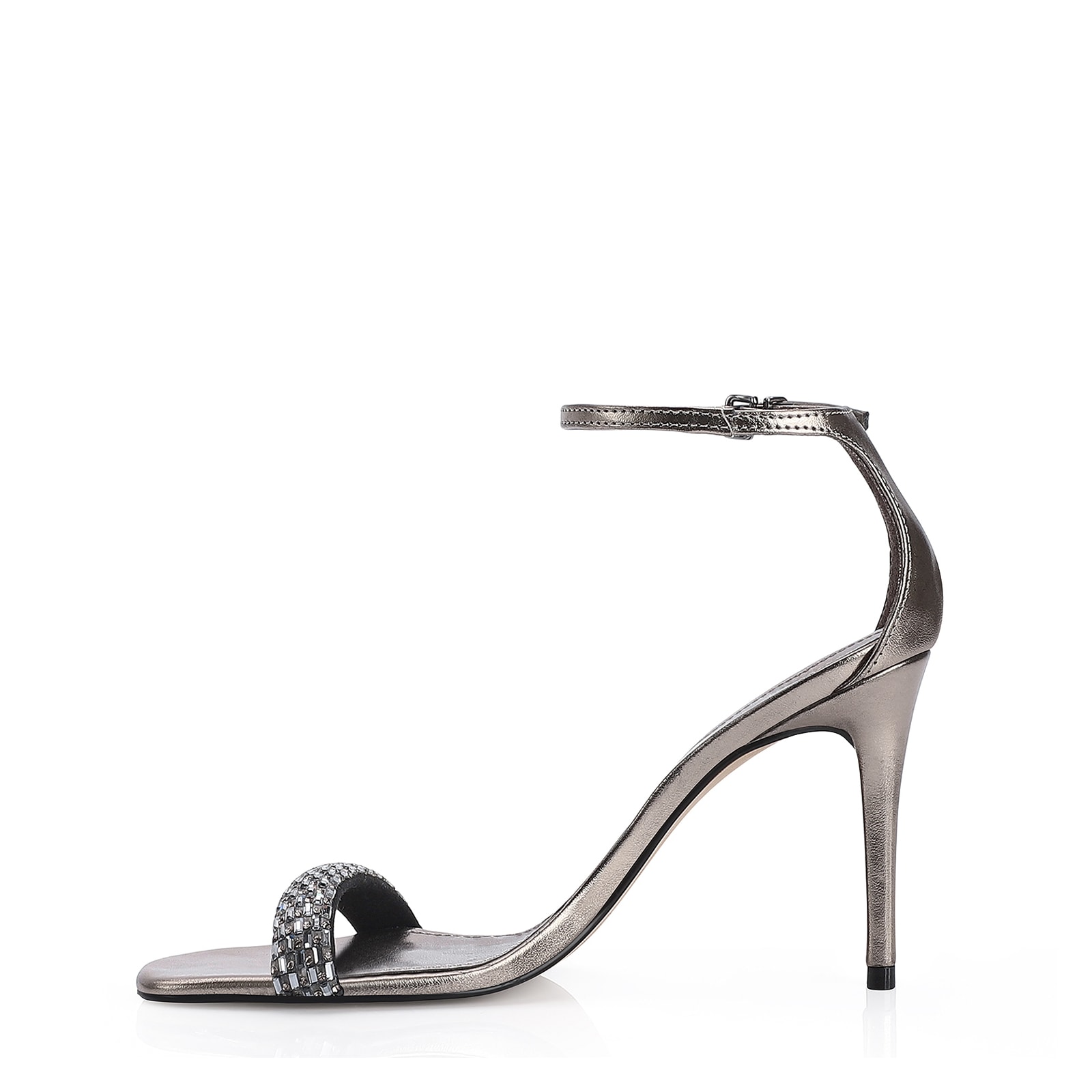 Sandália Strass Alt Prata