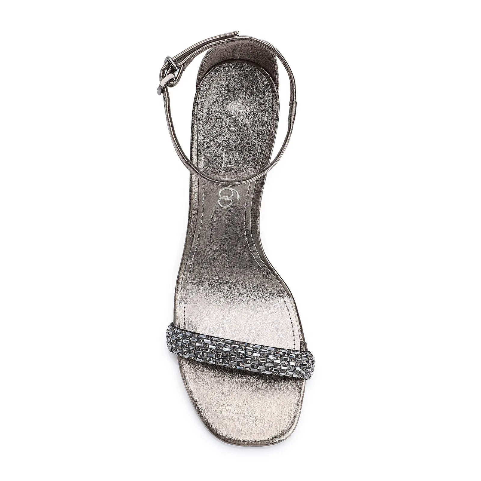 Sandália Strass Alt Prata