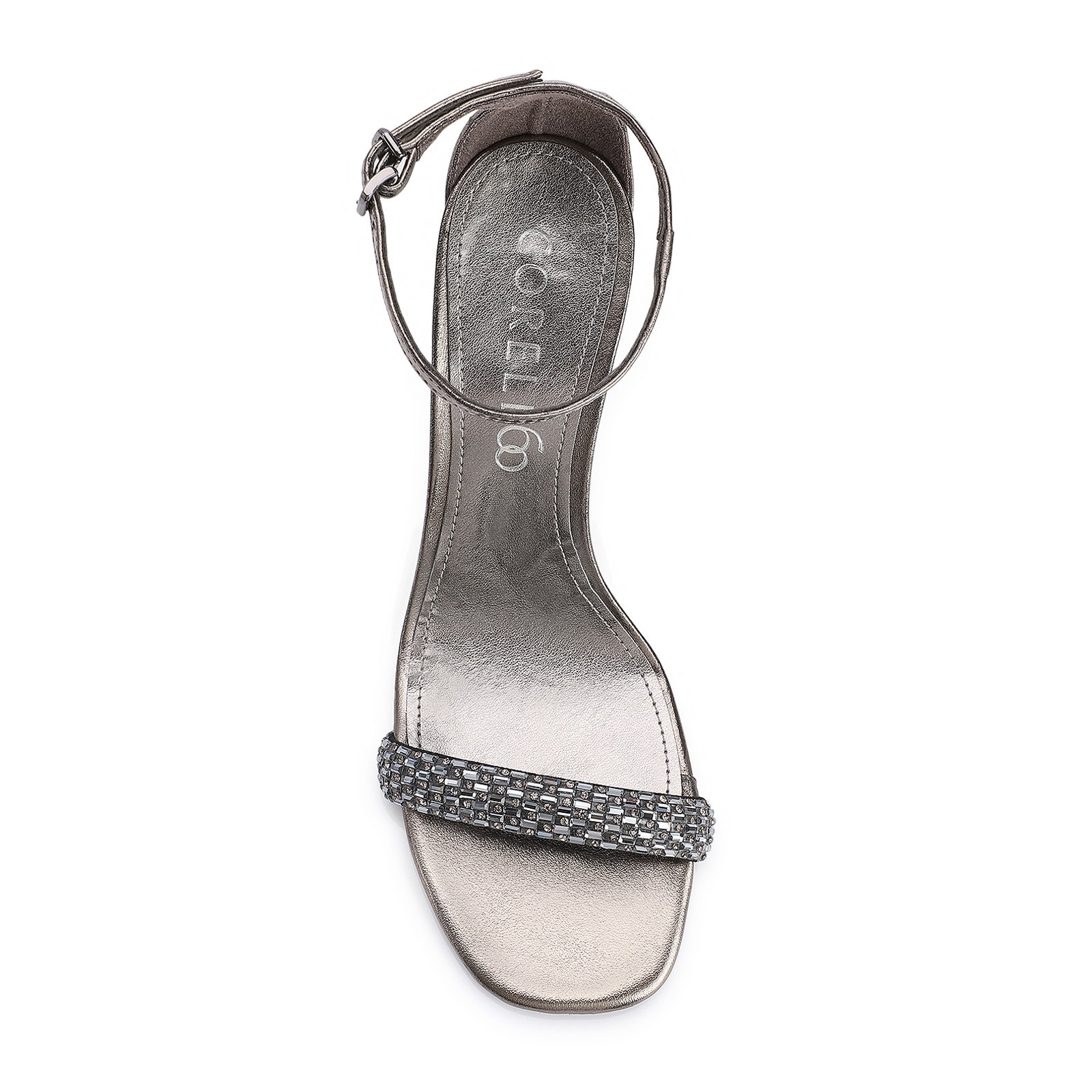 Sandália Strass Alt Prata