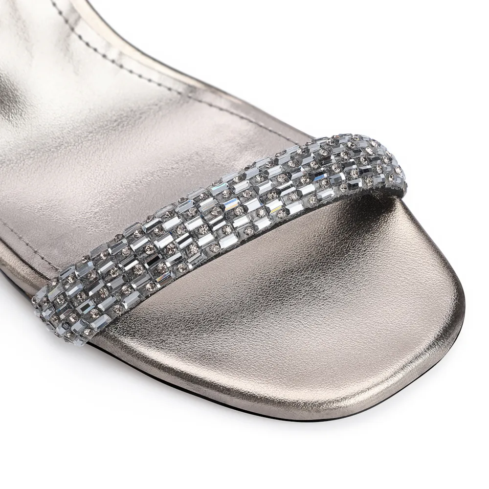 Sandália Strass Alt Prata - imagem 7