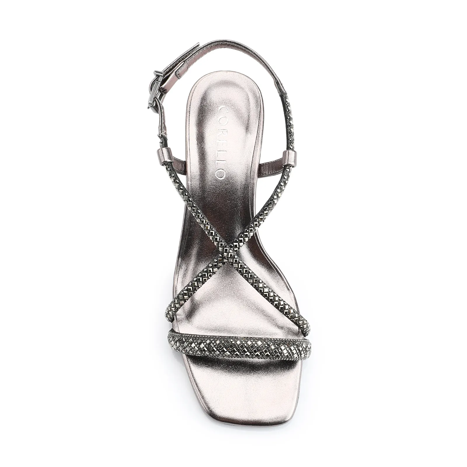 Sandália Strass Alt Prata