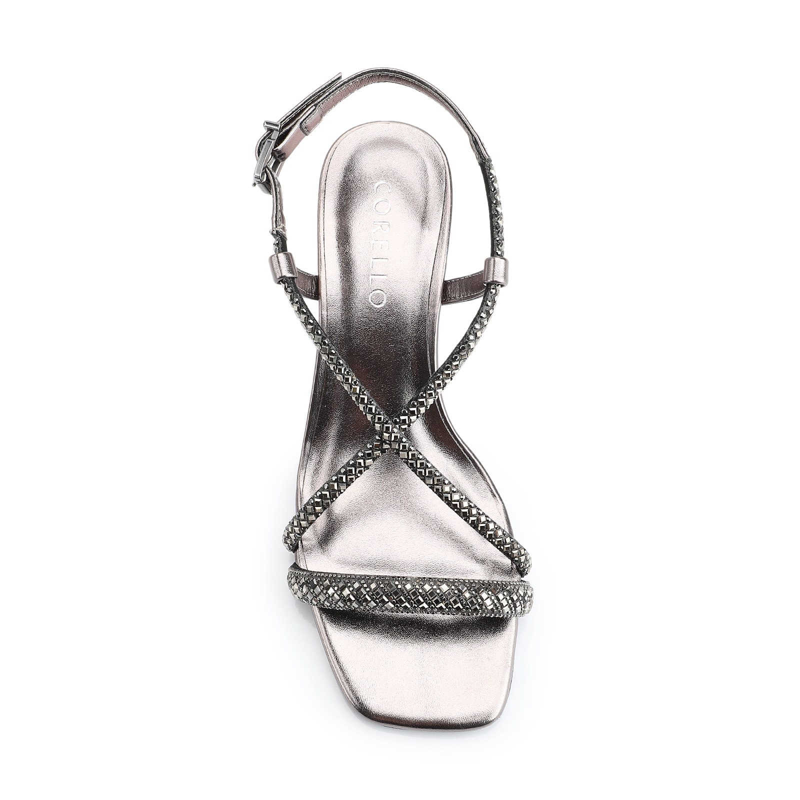 Sandália Strass Alt Prata