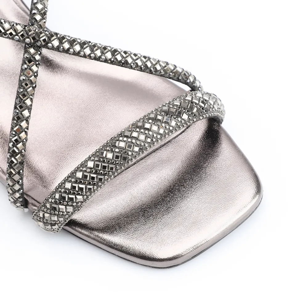 Sandália Strass Alt Prata - imagem 6