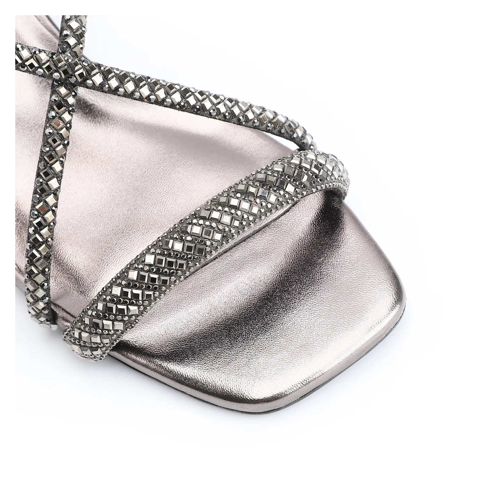 Sandália Strass Alt Prata