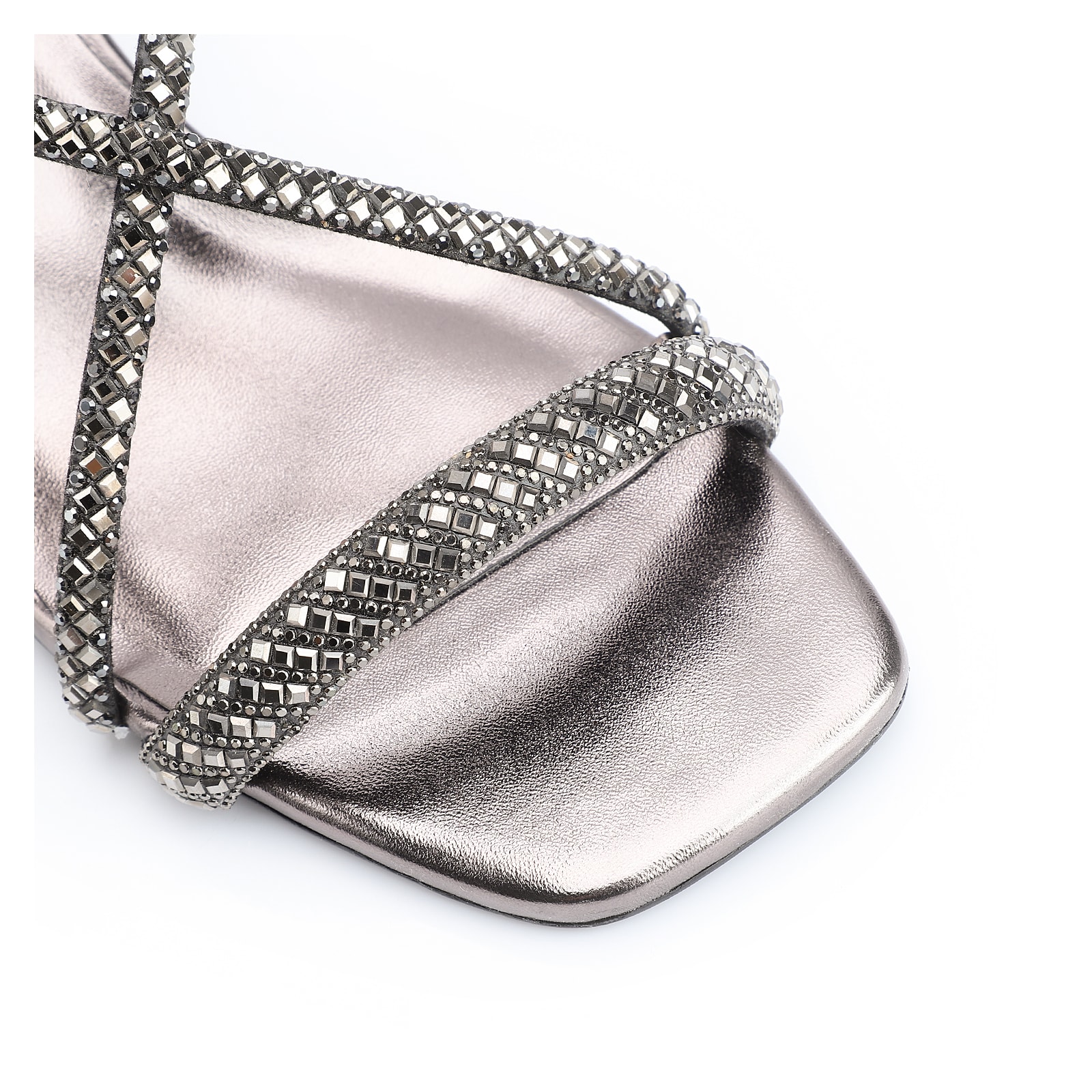 Sandália Strass Alt Prata