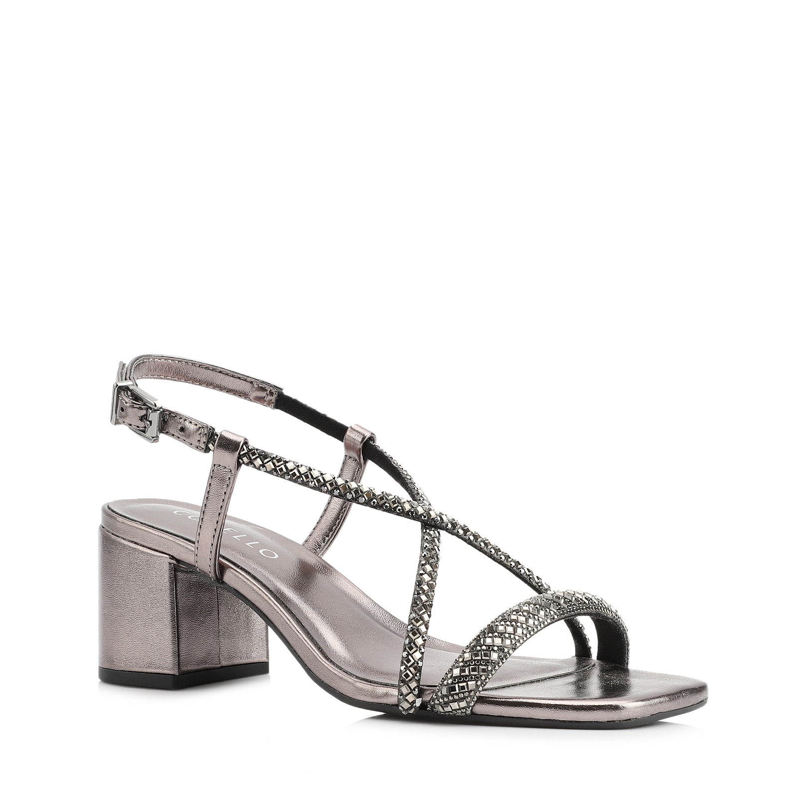 Sandália Strass Alt Prata