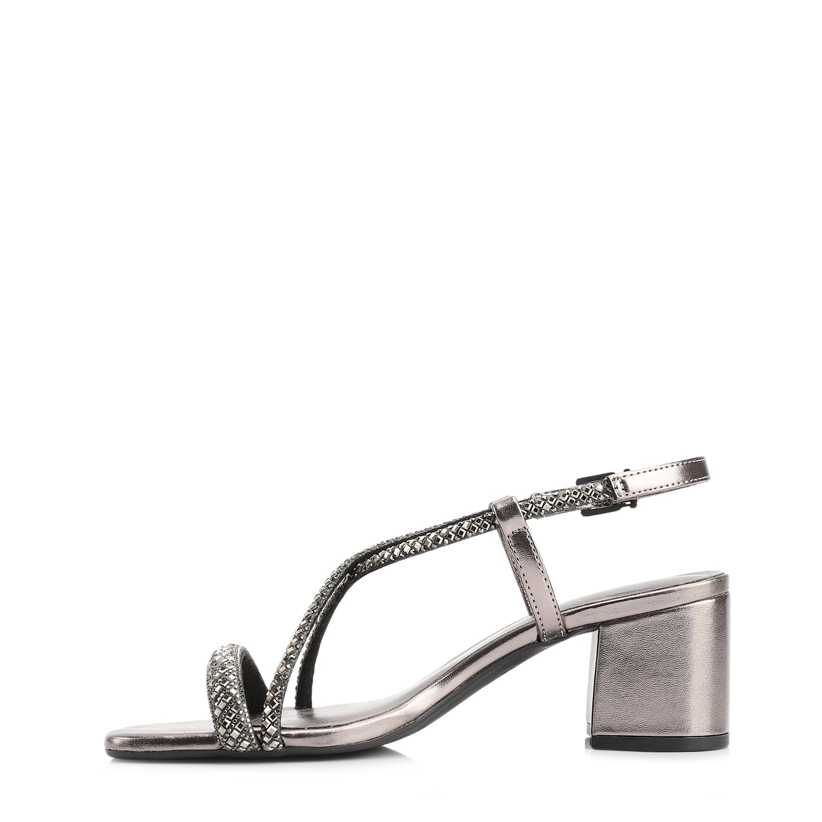 Sandália Strass Alt Prata