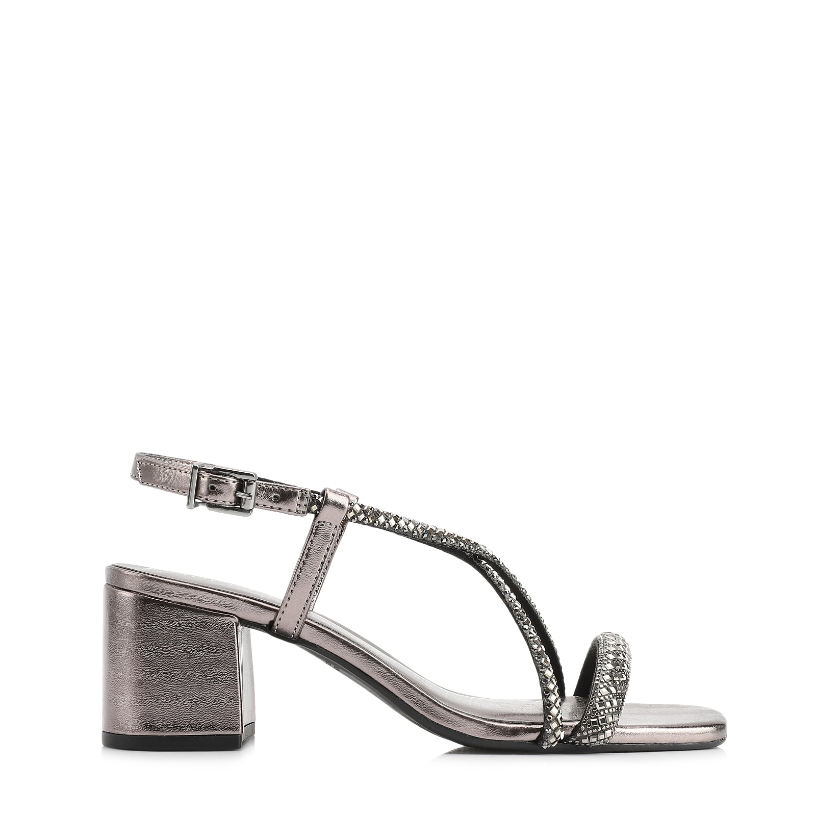 Sandália Strass Alt Prata