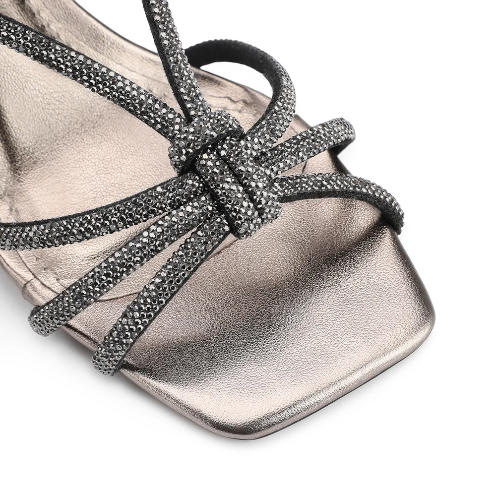 Sandália Strass Alt Prata - imagem 6