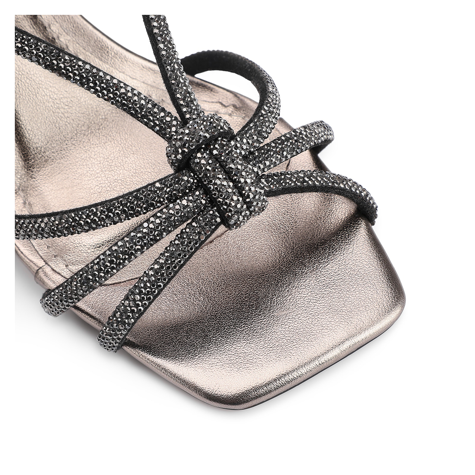 Sandália Strass Alt Prata